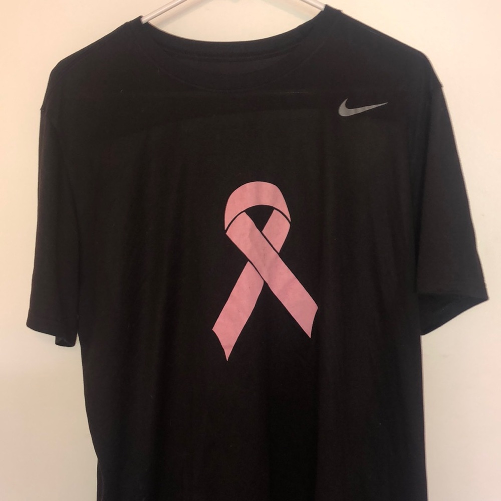 Nike breast cancer awareness T size Lg. Dri-fit